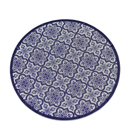 SOTTOPENTOLA TONDO BLU MAIOLICA 20CM