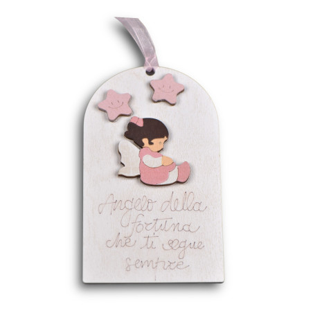 TARGHETTA LEGNO BABY GIRL H.13