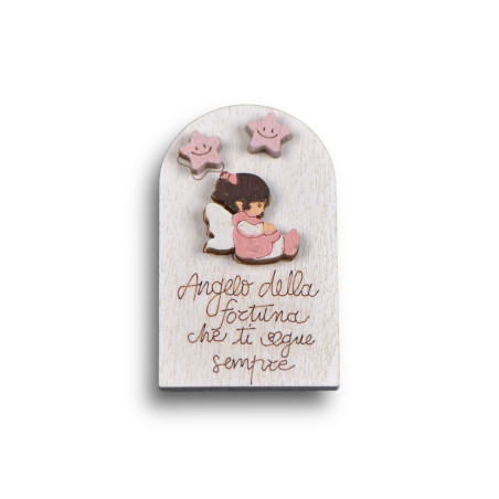 MAGNETE TARGHETTA LEGNO BABY GIRL PC