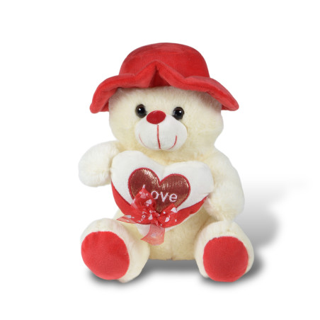 ORSO CON CUORE E CAPPELLO