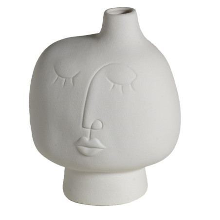 VASO VISO DONNA BIANCO H19.5 CM