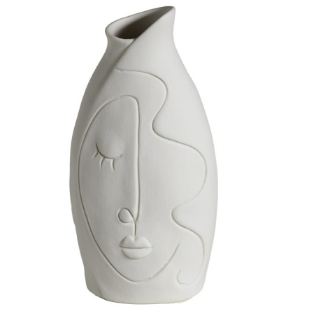 VASO VISO DONNA BIANCO H23.5 CM