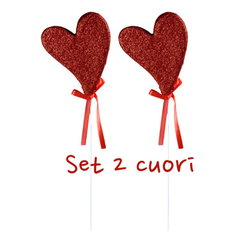 SET 2 CUORI POLY