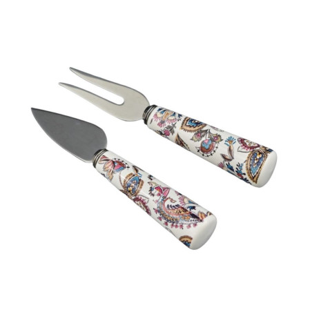 SET 2 PEZZI FORMAGGIO PAISLEY 13CM