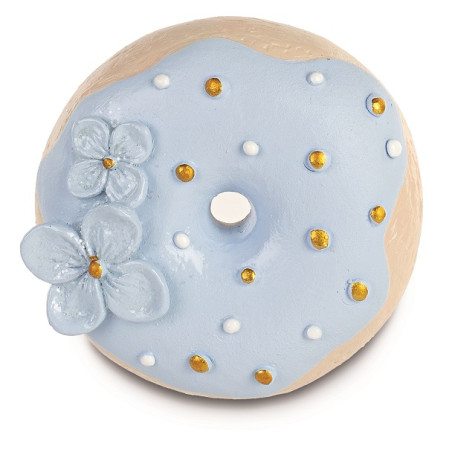 MAGNETE DONUTS AZZURRA FIORI GLITTER