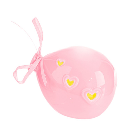 PALLONCINO LED PORCELLANA ROSA