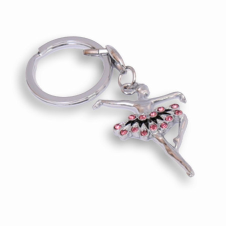 PORTACHIAVI BALLERINA STRASS