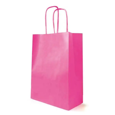 SHOPPER KRAFT ROSE/BIANCO 35X14X44CM