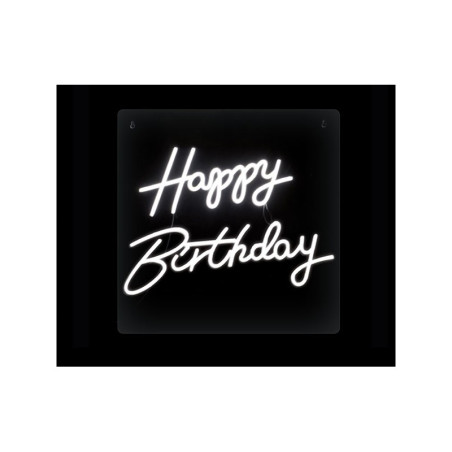 PANNELLO HAPPY BIRTHDAY LED 50X50CM