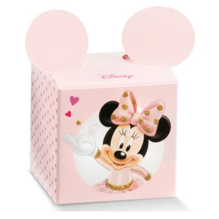 SCATOLA PORTACONFETTI CUBO 50X50X50 MINNIE