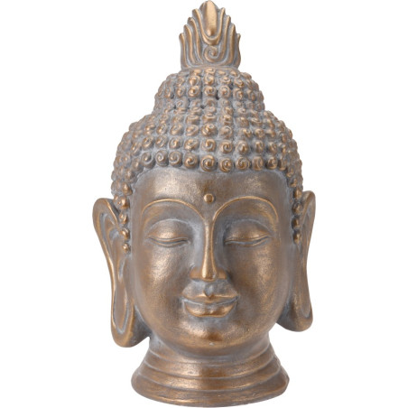 TESTA BUDDHA MGO ORO 31X29X53CM