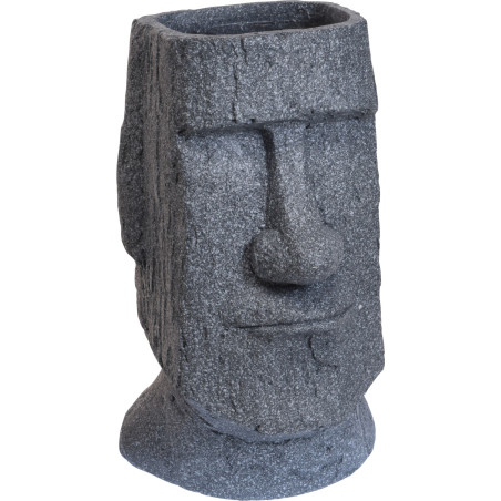 VASO MOAI MGO 25X43CM GRIGIO