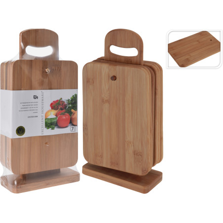 SET 6 TAGLIERI BAMBOO CON SUPPORTO