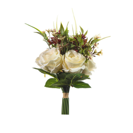 BOUQUET ROSE CREMA CM 33