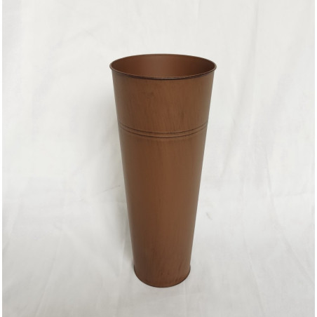 VASO FERRO 16.5X11X40CM RUSTY