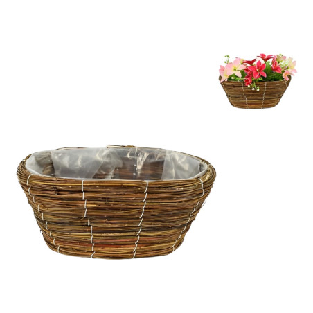 CESTA VIMINI OVALE 13CM NATURAL