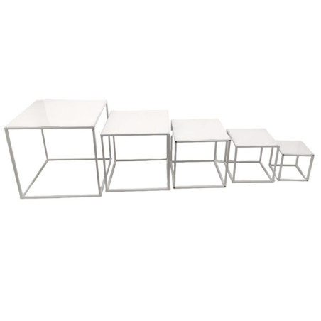 SET 5 STRUTTURA CUBO BIANCO CON PIANO