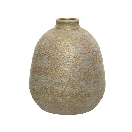 VASO TERRACOTTA H25 CM GOLD