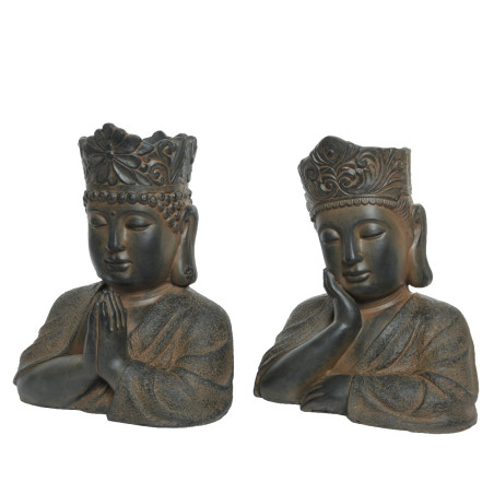 Planter polymagnesium buddha 2ass outdoor