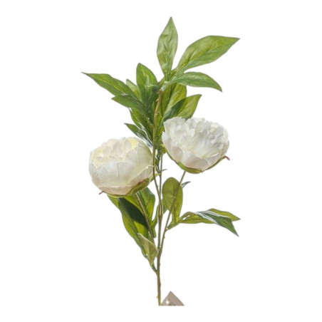 RAMO PEONIA X3 CM 80 CREAM