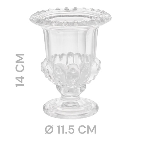 VASO CON PIEDE H14CM