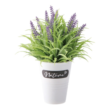 VASO CON  LAVANDA X DECORAZIONI 15XH22