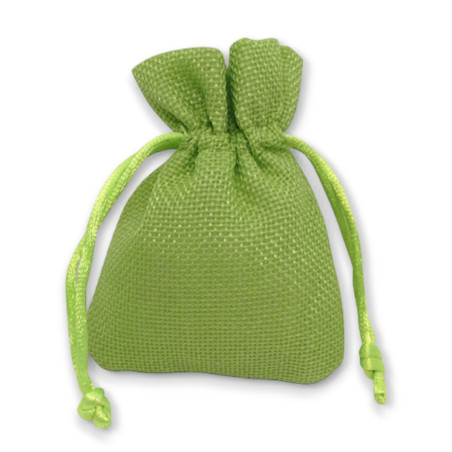 SACCHETTO JUTA COTTON CM10X13 APPLE GREEN