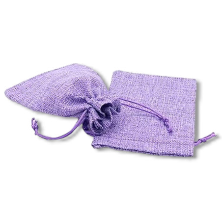 SACCHETTO JUTA COTTON CM10X13 LAVANDA