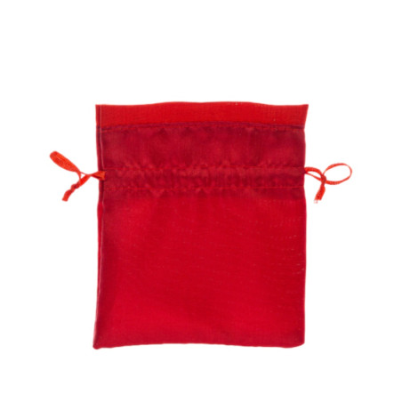 SACCHETTO RASO ROSSO 10X12 CM