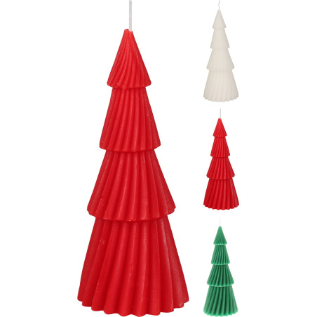 CANDELA ALBERO NATALE 21 CM 3 ASSORTITI