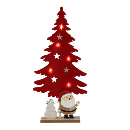 ALBERO A LED CON BABBO NATALE