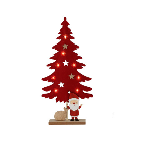 ALBERO A LED CON BABBO NATALE 45 CM