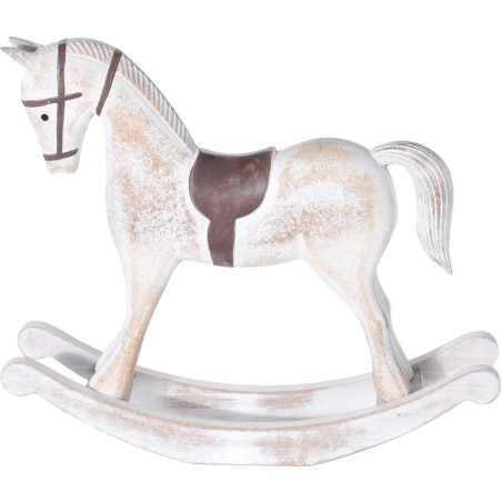 CAVALLO A DONDOLO IN LEGNO 32 CM