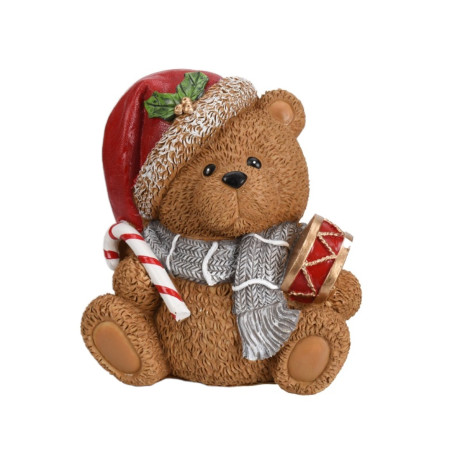 ORSO NATALE  14 CM 2 ASSORTITI