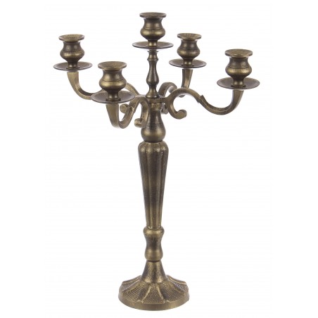 CANDELABRO LARYN 5 FUOCHI BRUNITO