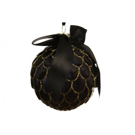 SFERA PIGNA BLACK GLITTER GOLD D8