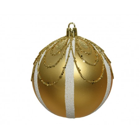 SFERA GOLD CON GLITTER WHITE D8