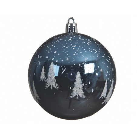 SFERA DARK BLU  DCORATA  CON ALBERO