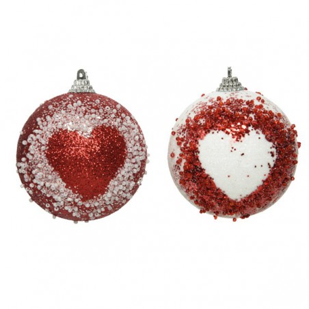 SFERA RED-WHITE CON CUORE D8