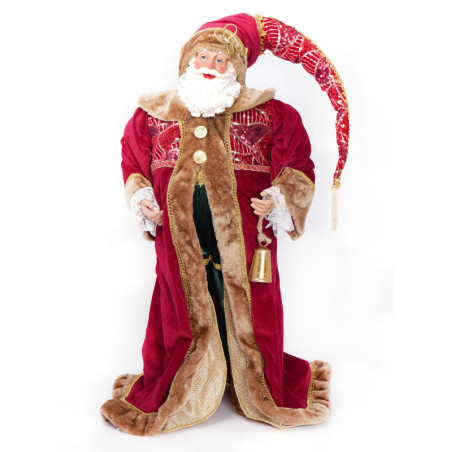 BABBO NATALE BURGUNDY-VERDE H91