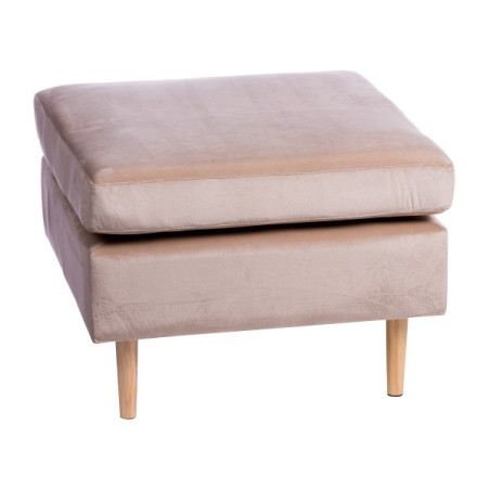 POUF VELLUTO CLIVE CREMA