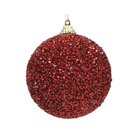 SFERA CON GLITTER RED D8