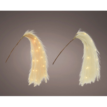 PAMPAS CON LED BEIGE-IVORY H105 18LED