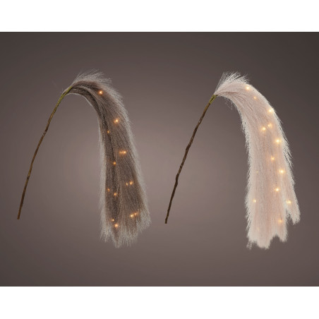 PAMPAS CON LED GREY-PINK H105 18LED