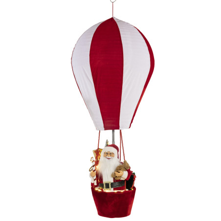 MONGOLFIERA BABBO NATALE H150 RED-WHITE