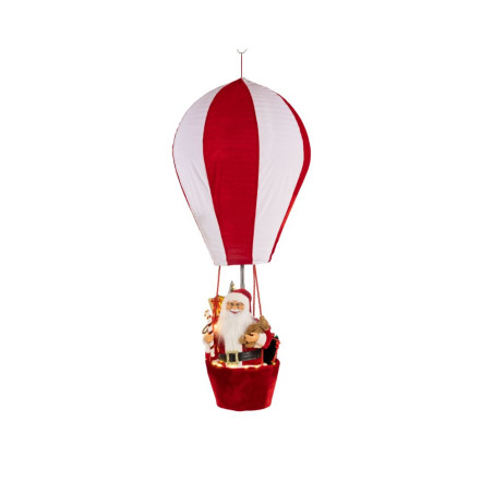 MONGOLFIERA BABBO NATALE H150 RED-WHITE