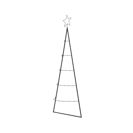 ALBERO METALLO CON STELLA CON GANCI H160