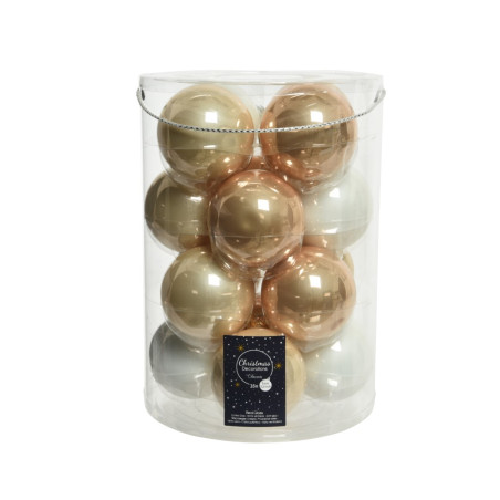 SFERA VETRO D8 PEARL-CHAMPAGNE