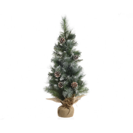 MINI ALBERO CON JUTA H60 GREEN-WHITE