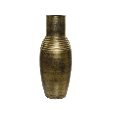 VASO TERRACOTTA BROWN GOLD